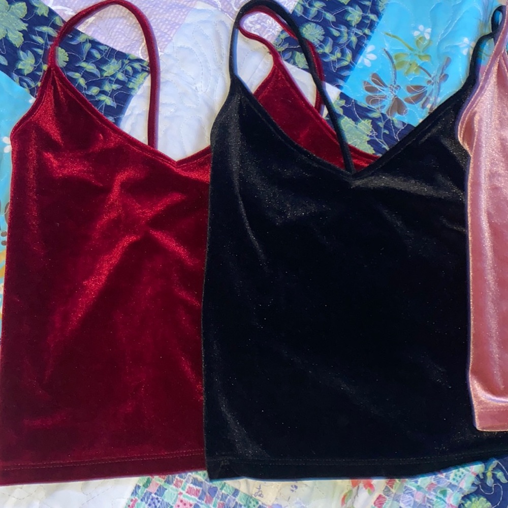 3 velvet top set!